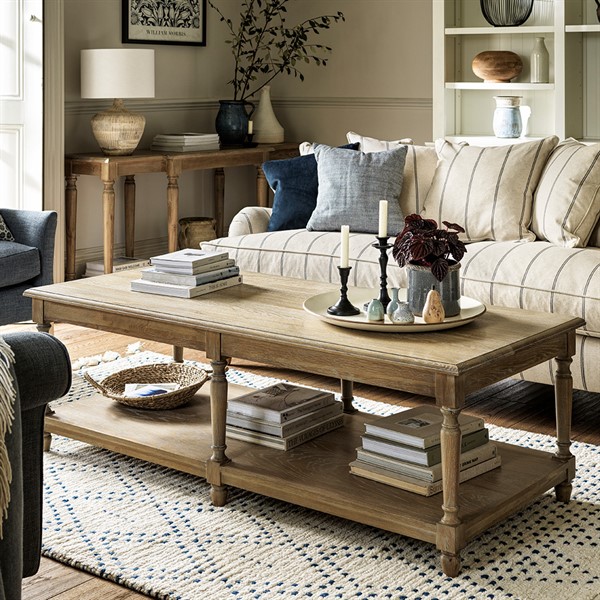 Camille Limewash Oak Large Coffee Table - The Cotswold Compa