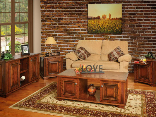 Lockwood Deluxe Home Entertainment Center - Countryside Amish .