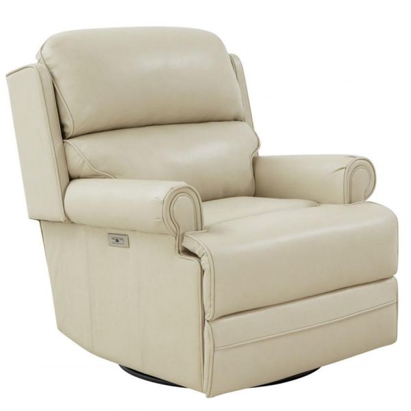 The Club Power Swivel Glider Recliner in Barone Parchment by .