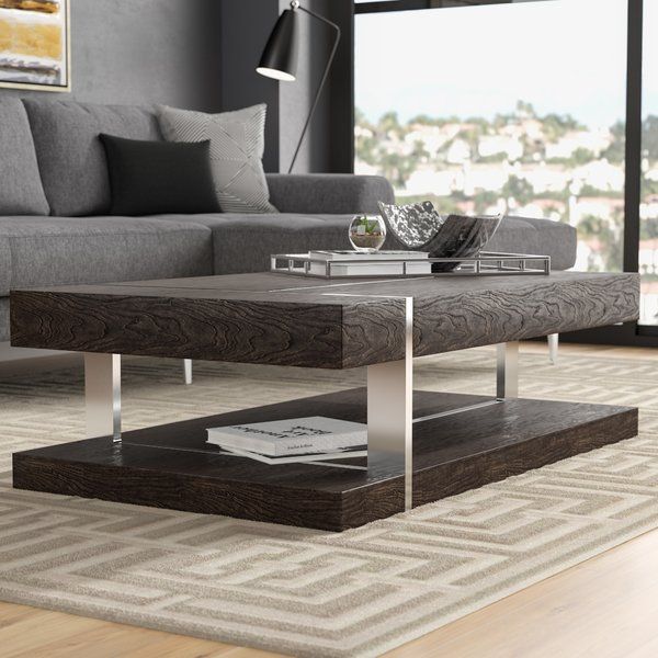 Enjoy your home living space more with coffee table. Zebrano wood .