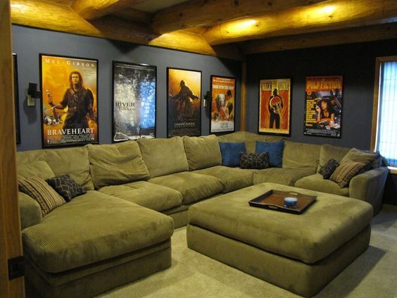 Movie/Theater Room Couch - Ideas on Foter | Home cinema room, Home .