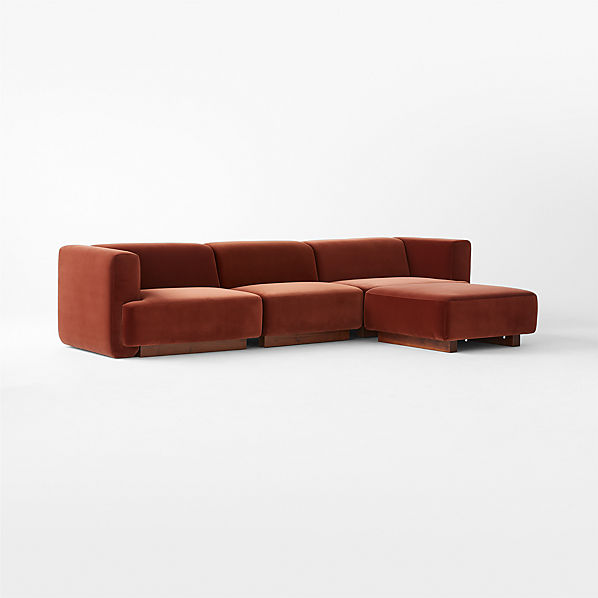 Modern Velvet Sectional Sofas | C