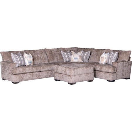 Mayo 2100 PKGSEC2100MB Casual Sectional Sofa with Track Arms .