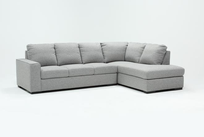 Lucy Dark Grey 2 Piece Sectionals With Laf Chaise