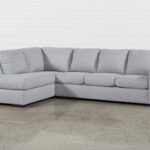 Lucy Grey 2 Piece 114" Sectional With Left Arm Facing Chaise .