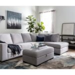 Lucy Grey 2 Piece 114" Sectional with Right Arm Facing Chaise .