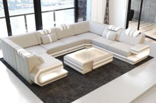 Leather Sectional Sofa San Antonio U Shape | Luxury sofa design .