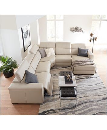 Furniture Nevio 82 | Sectional sofa with recliner, Modern leather .