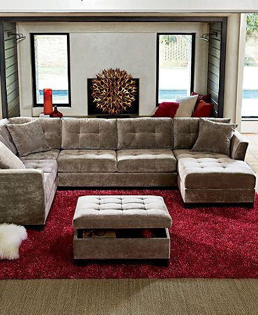 Furniture Elliot Fabric Sectional Collection, Created for Macy's .