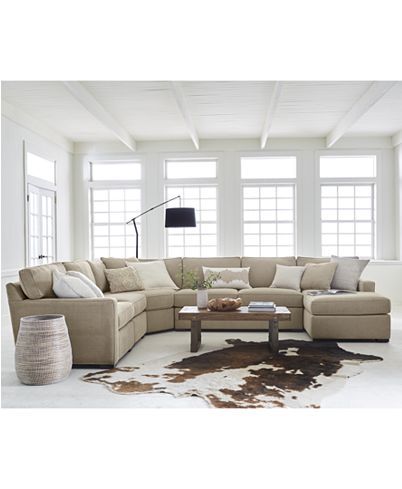 Furniture Radley Fabric Sectional Sofa Collection, Created for .