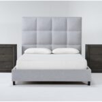 Boswell King Upholstered 3 Piece Bedroom Set With 2 Pierce .