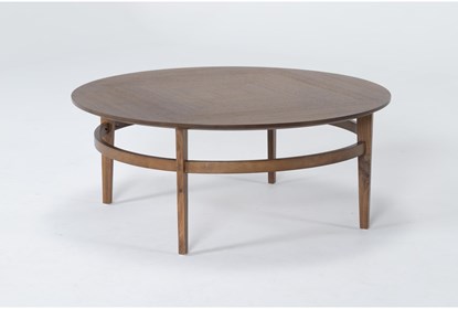 Magnolia Home Miller Walnut Round Coffee Table By Joanna Gaines .