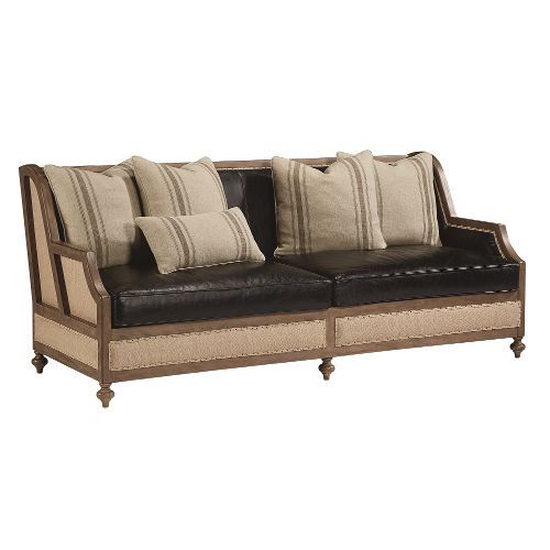 Magnolia Home Furniture Ivory & Black Leather... | RC Willey .