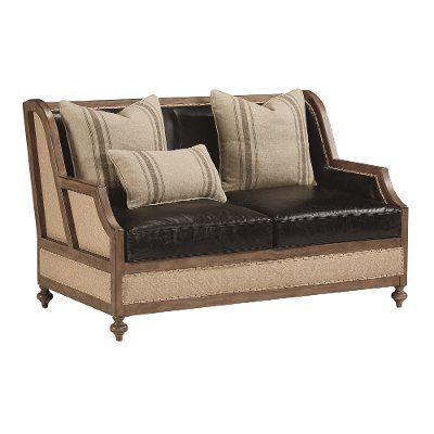 Magnolia Home Furniture Linen & Burlap Sofa -... | RC Willey .