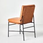Faux Leather & Metal Dining Chair - Black/Brown - Hearth & Hand .