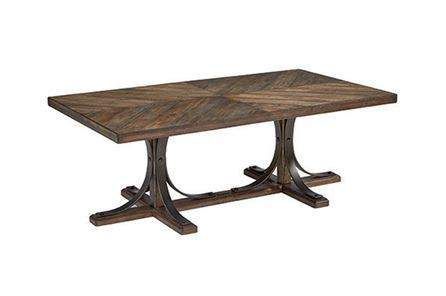 Magnolia Home Iron Trestle Cocktail Table By Joanna Gaines - Main .