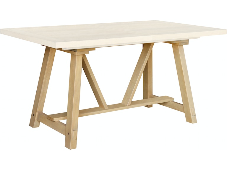ACH Dining Room Farmhouse Extension Leaf Table - White Oak (Base .