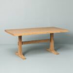 Pedestal Wood Dining Table - Natural - Hearth & Hand™ With .