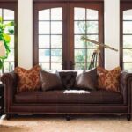 Tommy Bahama Home Living Room Manchester Leather Sofa LL7994-33AA .