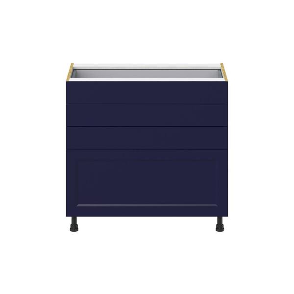 J COLLECTION 36 in. W x 24 in. D x 34.5 in. H Devon Painted Blue .