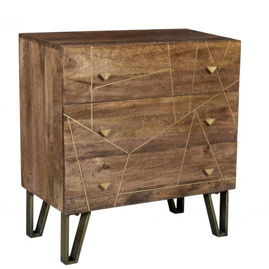Solid wood, 3 spacious drawers, Modern design, Material Solid .