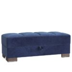 Ottomanson Basics Air Collection Blue Ottoman With Storage BSC-AIR .