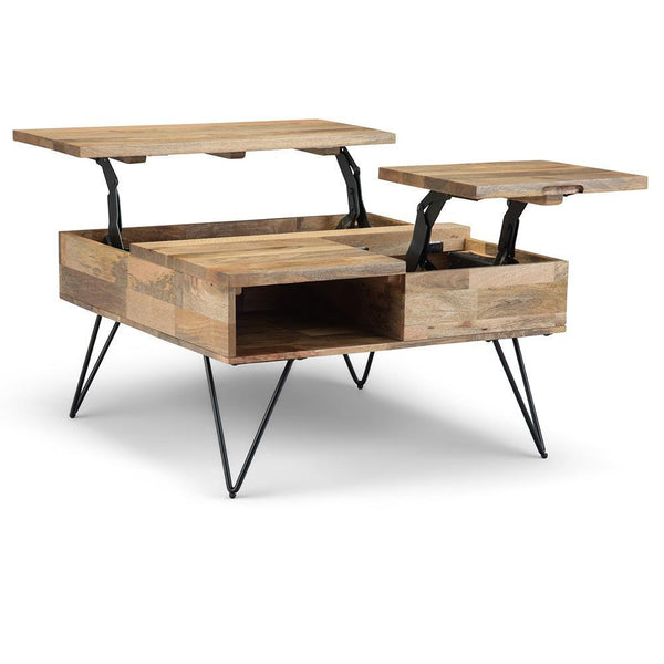 Hunter Lift Top Square Coffee Table | Living Room Tables – Simpli Ho