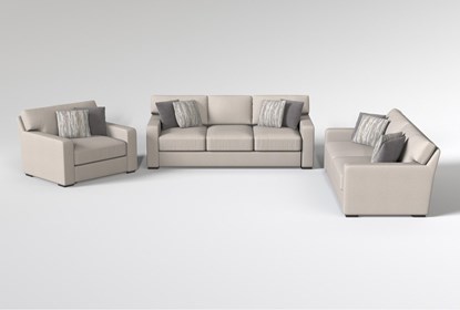 Mercer Foam IV 93" Sofa/Loveseat/Chair Set | Living Spac