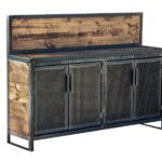 Prohibition Buffet Table | Wood steel, Rustic farmhouse furniture .