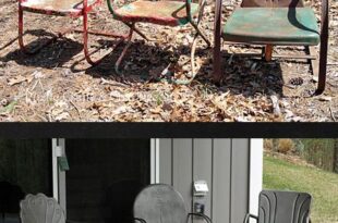 How To Paint Old & Rusty Outdoor Metal Chairs - Rustic Crafts .
