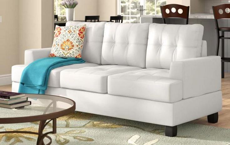 9 White Faux Leather Sofa Options That Look Stunning - 2023 | Faux .
