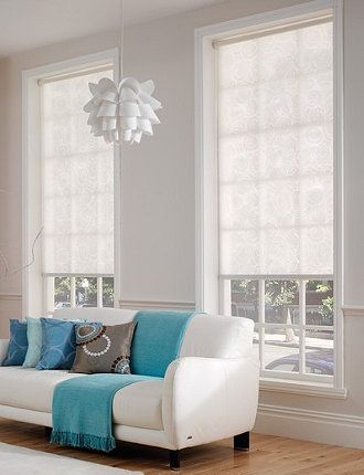 Custom Window Treatments - Blinds, Shades & Drapery | Living room .