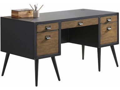 Martin Furniture Home Office Half Pedestal Executive Desk IMPY660 .