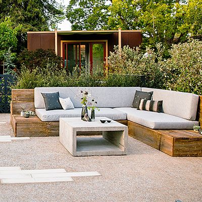 Ideas for a Sleek Urban Garden | Backyard seating, Outdoor decor .