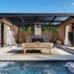 A Modern Pool House Retreat from ICRAVE | Pool haus ideen .