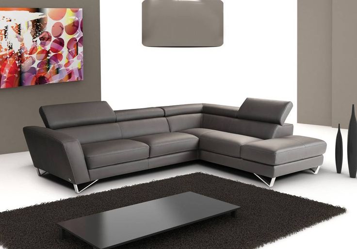 Advanced Adjustable Sectional Upholstered in Real Leather | Living .