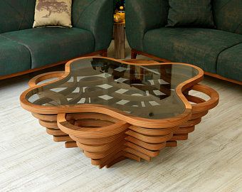 Handmade Coffee Table Natural Walnut Coffee Table Wood - Etsy .