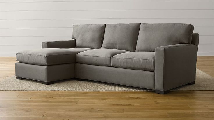 Axis 2-Piece Sectional with Chaise + Reviews | Crate & Barrel .