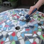 How to Design a Mosaic Table Top With Ceramic Tiles | Mosaic patio .
