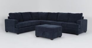 Bonaterra Midnight 127" 2 Piece Sectional With Right Arm Facing .