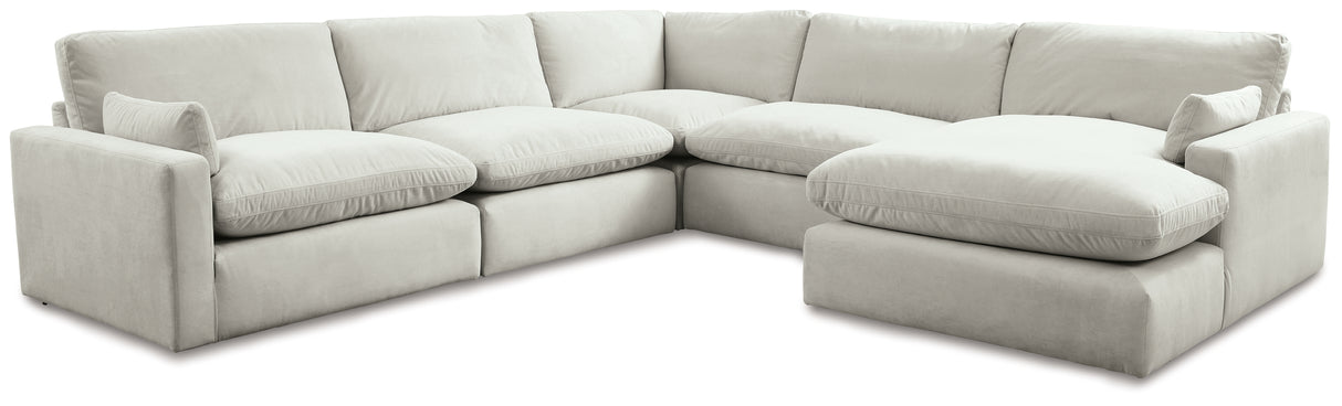 Sophie Light Gray 5-Piece Sectional with Chaise – Redwood Home .