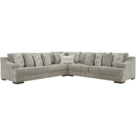 Signature Design by Ashley Bayless 52304S2 Casual Gray Sectional .