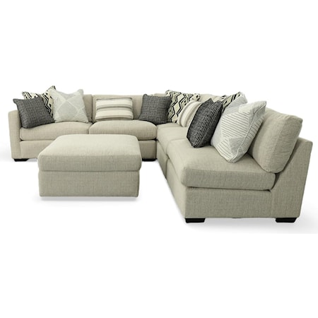 Craftmaster 792750BD 792719123401BD-BRANC 6 Piece Sectional with .