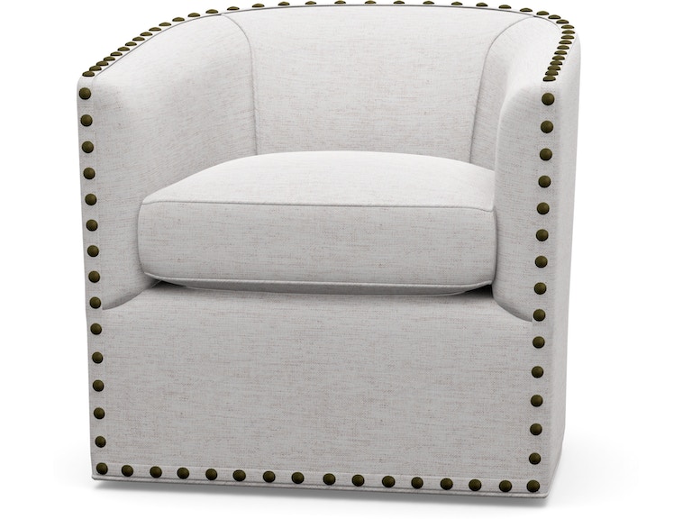 Norwalk Furniture Sally Swivel Chair - with or without nailhead .