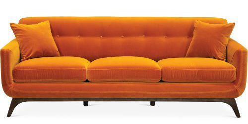 We Found the Chic Orange Sofas of Your Dreams | Orange sofa .