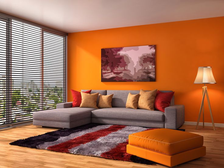 40 Orange Living Room Ideas (Photos) | Burnt orange living room .