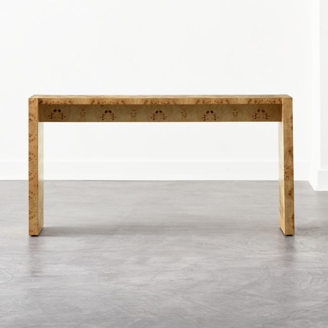 Niche Burl Wood Console Table 54" | Wood console, Burled wood .