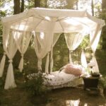 bed in forest | Outdoor beds, Outdoor bed, Outdo