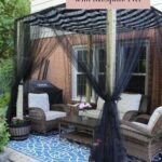 How to Make a Canopy Shade with Mosquito Net for Your Patio! | Diy .