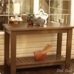 Outdoor Slatted Console Table | Outdoor console table, Diy console .